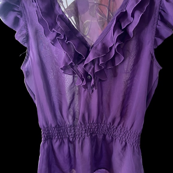 H & M Polyester Short Sleeve Blouse - Picture 1 of 2